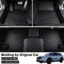 Floor Mats for 2025 2026 Acura ADX/2023-2026 Honda HR-V, TPE All Weather Protection Car 1st & 2nd Row Floor Liners Automotive Accessories,Black