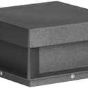 Outdoor Modern Post Light,7.87" Fence Deck Post Lights Hard Wired Square Pillar Lamp Waterproof 3000K Luxury LED Lighting Outside for Flat Surface Patio Garden Decoration (High Voltage Wired)