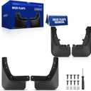 JC Whitney JFBAJCWSG00387 Set of 4 Front and Rear Mud Flaps Splash Guards - Compatible with Lincoln Aviator 2020-2025