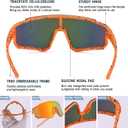 Kids Baseball Sunglasses - Youth Baseball Sunglasses for Boys Girls - Sports Softball Shades Age 4-10