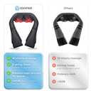 COMFIER Shiatsu Neck and Shoulder Massager,2025 Christmas Gifts for Mom Dad,White Elephant Gifts for Adults,Deep Kneading Massage Pillow with Heat, Back Massager, Pillow Massage, Black