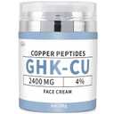 GHK-Cu Copper Peptide Face Cream  4% Peptides Moisturizer for Fine Lines, Wrinkles, Firming, Deep Hydration & Collagen Support  2400mg GHK-Cu  for All Skin Types, 30g