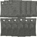 Charcoal bags Odor Absorber Activated Bamboo Charcoal Air Purifying Bag for Home Odor Eliminator Car Air Freshener for Closet Deodorizer Shoe Room Basement Litter Box Pet safe Bag-6x150g,6x50g