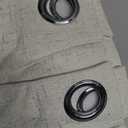 H.VERSAILTEX Linen Blackout Curtains 54 Inches Long 100% Blackout Thermal Insulated Textured Linen Look Curtain Draperies Anti-Rust Grommet, Energy Saving with White Liner, 2 Panels, Natural