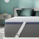 3 Inch Firm Mattress Topper Twin Size, Memory Foam Bed Topper with Soft & Firm Options for Back Pain Relief, Mattress Topper with 2-Sided Cover, Ergonomic 5-Zone Design, CertiPUR Certified