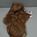 Milk Tea Color Long Hair Wig Long Curly Hair Big Wave Curly Hair French Air Bangs Daily Wig cos Lolita Simulation Wig 60cm 23inch (Milk Tea Color)