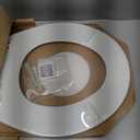 Mayfair Linden Slow Close Toilet Seat, Non Slip Heavy Duty Wood, Easy Install, Round, White