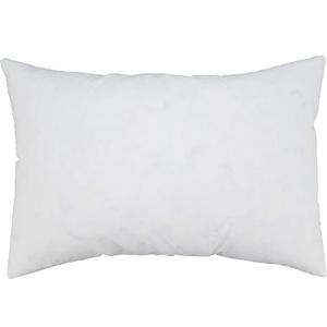 SARO LIFESTYLE Down Feather Pillow Insert, White, 18"x25"