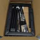 Urban Deco Free Standing Shoe Racks, Boot Organizer for Tall Boots, Black Metal Boot Rack Fit for 6 Pairs, Shoe Organizer for Dorm Room, Closet, Entryway, Black