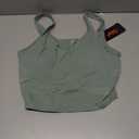 THE GYM PEOPLE Womens' Sports Bra Longline Wirefree Padded with Medium Support (Green, L)