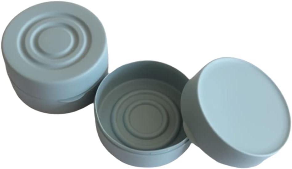 2 PCS Round Portable Soap Container with Lid, Sealed Waterproof Travel Soap Holder, Shampoo Bar Soap Box Case for Home, Gym, Camping (Blue)