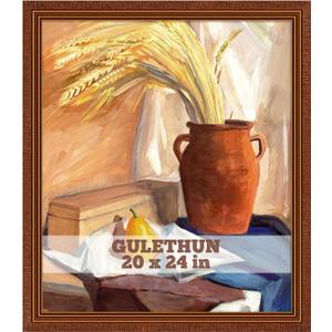 GULETHUN 20x24 Frame, Ornate Embossed Brown Poster Frames, 20x24in