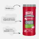2 x Natures Miracle Advanced Stain And Odor Eliminating Wipes for Hard Surfaces, 30 Count, Enzymatic Formula Eliminates Tough Pet Messes