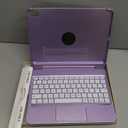 FUWANG Touch for iPad Air 11 inch Air 5th 4th Generation Case with Keyboard - Only Support 180 Flip Keyboard with Multi-Touch Trackpad, 7-Color Backlight Keyboard for iPad Air 11 inch M3/M2, Purple