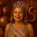 50th Birthday Decorations for Women  Rose Gold Party Kit with Tiara, Sash, Balloons, Banner, Cake Topper  Gift Set for Her Special Day