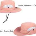 5 x Kids Sun Hat for Girl with UV-Protection Beach Bucket - Wide Brim Safari Boonie Cap for Summer Outdoor(5-9Years)