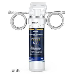 Stokk UC50 Under Sink Water Filter, Reduces Lead, Chlorine, Bad Taste & Odor, 26000 Gallons Under Counter Water Filter Systems Direct Connect to Kitchen Faucet, NSF/ANSI 372& 42& 53 (White) Stokk UC50 Under Sink Water Filter, Reduces Lead, Chlorine, Bad Taste & Odor, 26000 Gallons Under Counter Water Filter Systems Direct Connect to Kitchen Faucet, NSF/ANSI 372& 42& 53 (White)