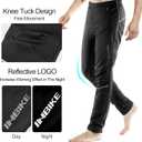 INBIKE Cycling Pants for Men Mountain Bike MTB Bicycle Running Windbreaker with Thermal Fleece Lined Winter