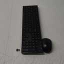 Wireless Keyboard and Mouse, Trueque Silent 2.4GHz Cordless Full-Sized Ergonomic USB Mouse Combo, Sleep Mode, Lag-Free for Computer, Laptop, PC, Mac, Windows (2 Pack-Black)