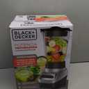 BLACK+DECKER PowerCrush Multi-Function Blender with 6-Cup Glass Jar, 4 Speed Settings, Silver