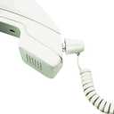 25 Ft. Phone Coil Cord with Twisstop Cord Detangler, White