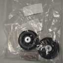 1 Pair/2pcs Luggage Suitcase Replacement Wheels 60mm/70mm/72mm/75mm/87mm/94mm/100mm, Rubber Swivel Caster Wheels 6mm Bearings Repair Kits (OD75xThk24mm/2.95x0.94in)