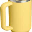 STANLEY Quencher ProTour Flip Straw Tumbler with Leakproof Lid 40 oz | Built-In Straw & Handle | Cupholder Compatible for Travel | Insulated Stainless Steel Cup | BPA-Free | Daffodil