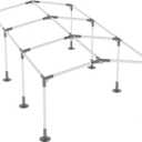 8 Leg Carport KitsLow Peak Canopy Fitting Kit with 1" ID Suitable for 3/4 EMT Pipe, Galvanized Steel Carport Connectors, shed Frame kit DIY Project