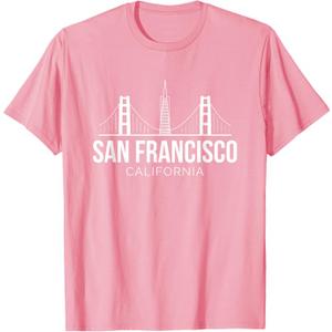 San Francisco SF Bay Area California Skyline T Shirt M