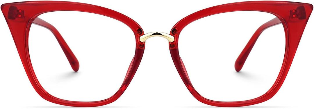Zeelool Cat Eye Glasses Frame for Women Clear Lens Chandrika ZOP01899