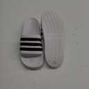adidas Adilette Shower Slip On Unisex Shoes (11 Women/10 Men, White/Core Black/White)