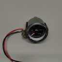 Measureman 200 PSI Mechanical Dual Analog Air Pressure Gauge for Air Ride Suspension Systems Black Dial Backlit Clear Lens Red & White Needles 2" 52mm