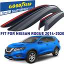 Goodyear Shatterproof Side Window Deflectors for Nissan Rogue 2014-2020, Tape-on Rain Guards, Window Visors for Cars, Vent Deflector, Vent Visor, Car Accessories, 4 pcs. - GY008529