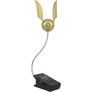 Paladone Golden Snitch Lumi Clip | Convenient Harry Potter Themed Reading Light | Dual Powered by Batteries or USB, Gold