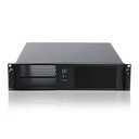 RackChoice 2U Micro ATX Compact Rackmount 2 x 5.25 Chassis Support ATX PC PS2 PSU with Side 80mm Fan