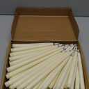48 Pcs Flameless LED Taper Candles Battery Operated Candles 4 Sizes of 8.5'', 9.65'', 10.83'', 12.8'' Flameless Candlesticks Flickering for Halloween Christmas Church Wedding(Ivory)