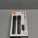 JBL PartyBox Wireless Mic - 2X Digital Wireless Microphones, Rechargeable Battery (20hrs - 700mAh), Clear Voice, Crisp Sound, Stable 2.4GHz Connection, Compatible with All PartyBox Speakers (Black)