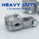 1 Pair, Three-Way Military Battery Terminal Connectors, Heavy Duty Truck Battery Terminal Connector. Top Post Marine Battery Terminals, Battery Cable Ends Clamp Set, Battery Connectors by KeeRoarin