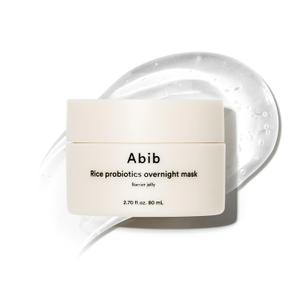 Abib Rice Probiotics Overnight Mask Barrier Jelly 2.7 fl oz | Moisturizer for Slugging, Intensive Hydrating Nourishing Face Sleep, Sleeping Mask for Korean Skin Care