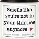 40th Birthday Gifts for Women Men, 40th Birthday Decorations Gifts for Women Men, 40 Year Old Birthdays, Lavender Scented Candle, 7ozAmazon's Choice