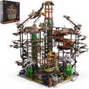 JMBricklayer Roller Coaster Challenging Building Sets for Adults 70003, Motorized Steampunk Marble Run Great Ball Contraption, Large Dinosaur Factory GBC Machine, Gifts for Challengers(5391 PCS)