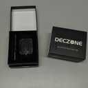 Band with Stainless Steel Case Compatible with Apple Watch Series SE 3 2 1/6 5 4 44mm, Series 3 2 1 42mm Band, iwatch Bands Rugged Protective Metal Cover for Men (Black)