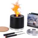 Table Top Firepit |Tabletop Fire Pit Bowl for Table Portable Smores Firepit Great for Indoor & Outdoor Small Table Top Fire Pit Bowl Gifts for Everyone Concrete Portable Tabletop Fireplace