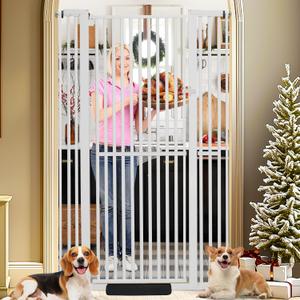 SHYUJAJIE 71 Inch Extra Tall Pet Gate for Cats
29.92"-48" Adjustable Wide Dog Gates,Pressure Mounted Walk Through Tall Pets Gate for Doorways,Hallway,Stairs,Black
