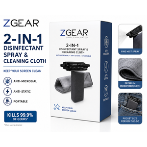 ZGear 2-in-1 Disinfectant Spray And Cleaning Cloth