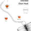 House Again Tea Infuser (2 Pack with Scoop), Extra Fine Mesh Tea Infusers for Loose Tea, 18/8 Stainless Steel Tea Strainer with Extended Chain Hook, Tea Steeper for Brew Tea, Spices & Seasonings