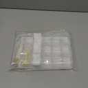 Embroidery Floss Organizer Cross Stitch Thread Storage Box Tools with 120 Pieces Floss Bobbins, Bobbin Winder, Scissor and Colour Stickers,Removable 18 Compartments Big Size Case