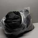 sancua 6 Pack Round Tablecloth 108 Inch Black, Stain and Wrinkle Resistant Table Cloth - Washable Polyester Table Cover for Dining Tables, Buffet Parties and Camping