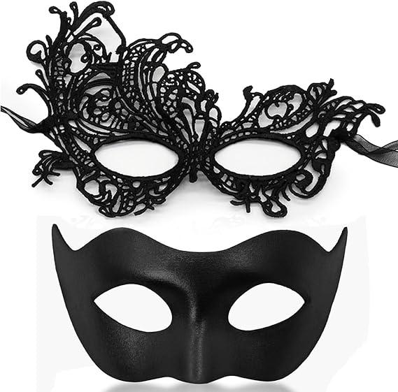 MYMENU Masquerade Masks for Women Couple Men Venetian Mask Halloween Carnival Mask for Party Prom Costume