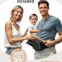 Baby Hip Carrier, Baby Carrier with Hip Seat,Ergonomic Design – Safety Toddler Carrier with Wide Waistband, Secure Buckles, Padded Support, Storage Pockets – for Newborns to 3 Years